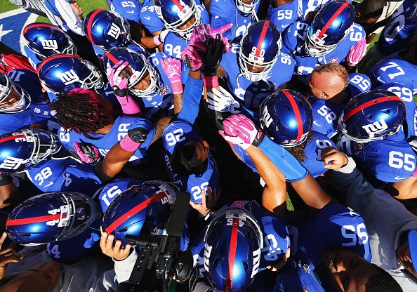 giants huddle new york giants