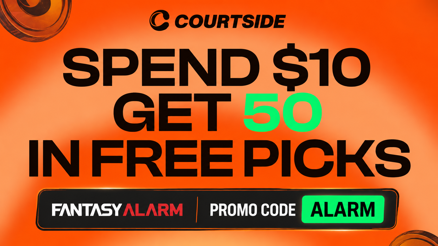Courtside Promo Code ALARM: Register in August 2026 and Claim a $50 Bonus