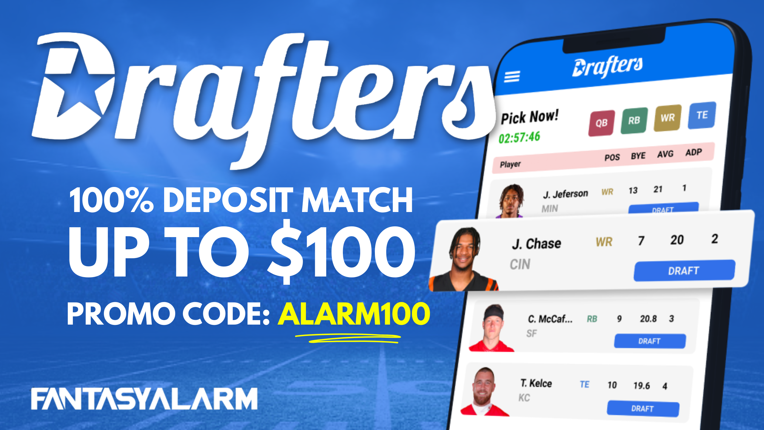 New Drafters Pick ‘Em Promo Code 8/29