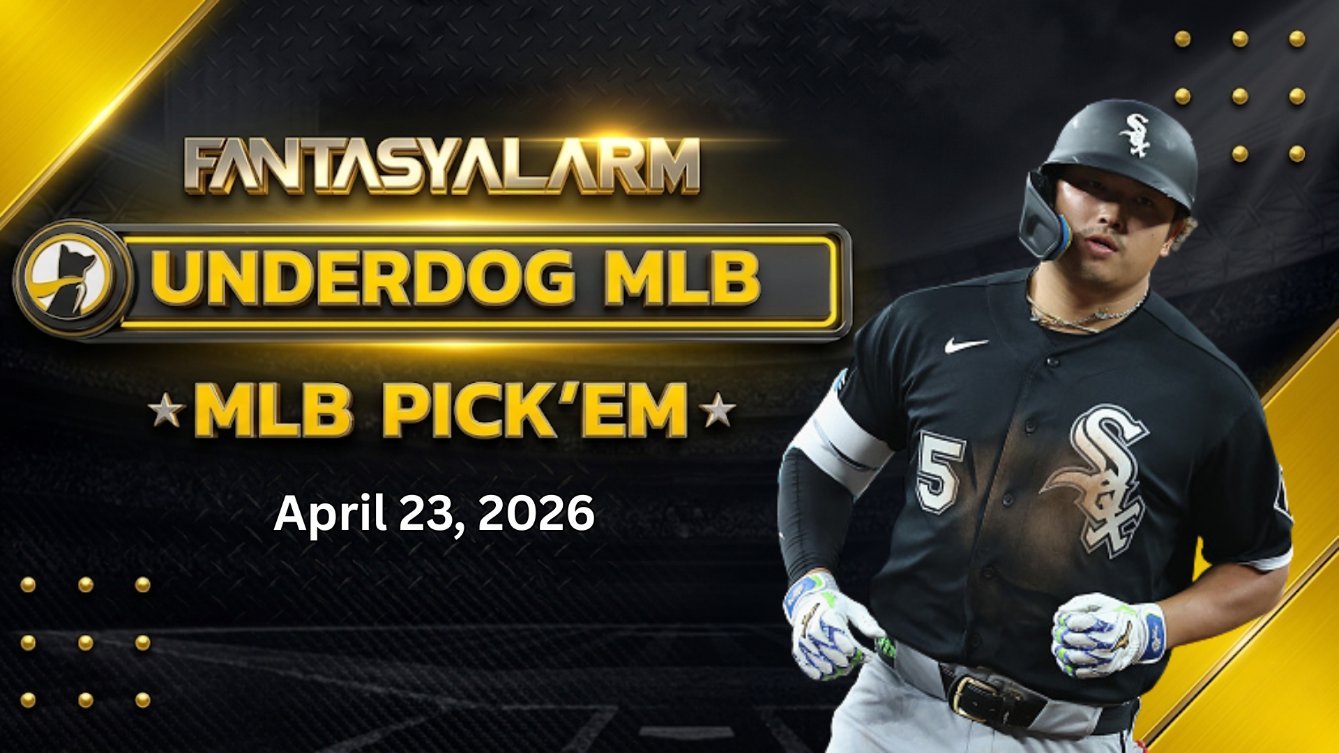 Munetaka Murakami Underdog MLB Picks Today, 4/23: Baseball Projections + More