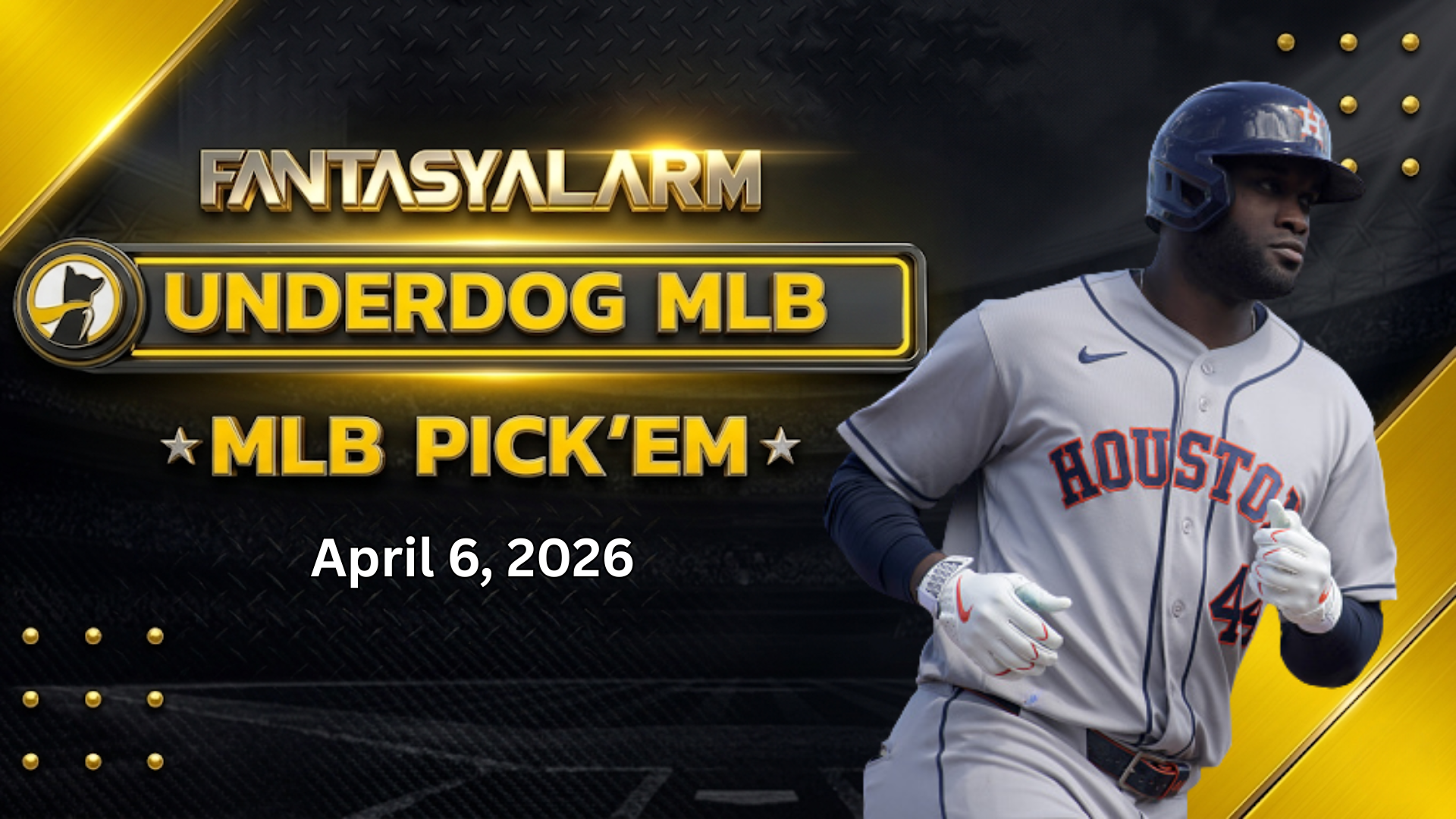 MLB Underdog Pick'em Picks 4/6