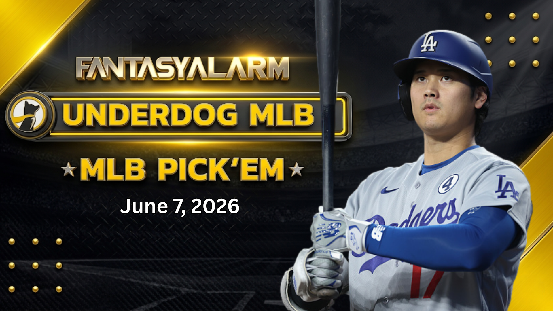 Underdog MLB Picks 6/7