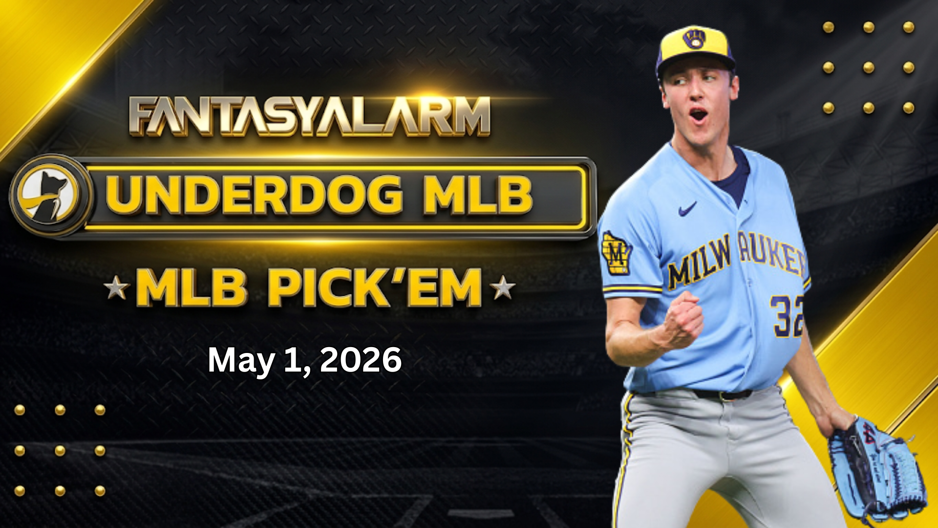 Jacob Misiorowski Underdog MLB Picks Today, 5/1: Baseball Projections + More