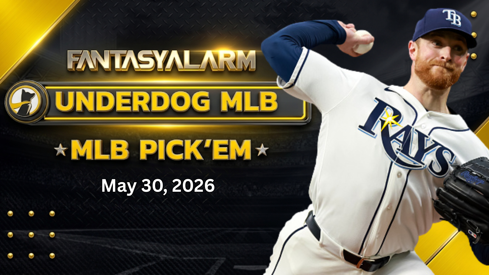 Drew Rasmussen Underdog MLB Picks Today, May 30, 2026: Baseball Projections + More