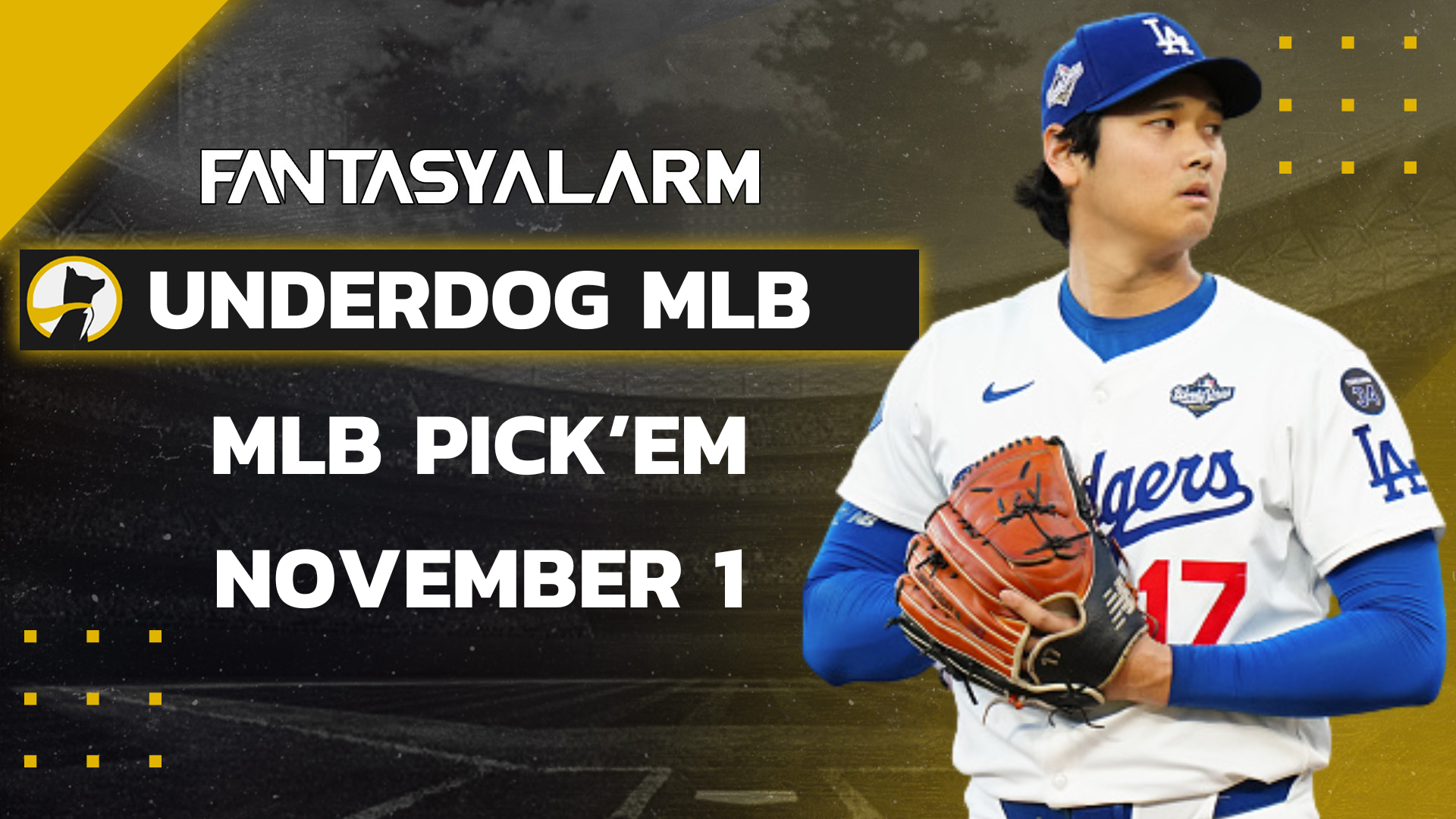 Shohei Ohtani Underdog MLB Picks Today, 11/1