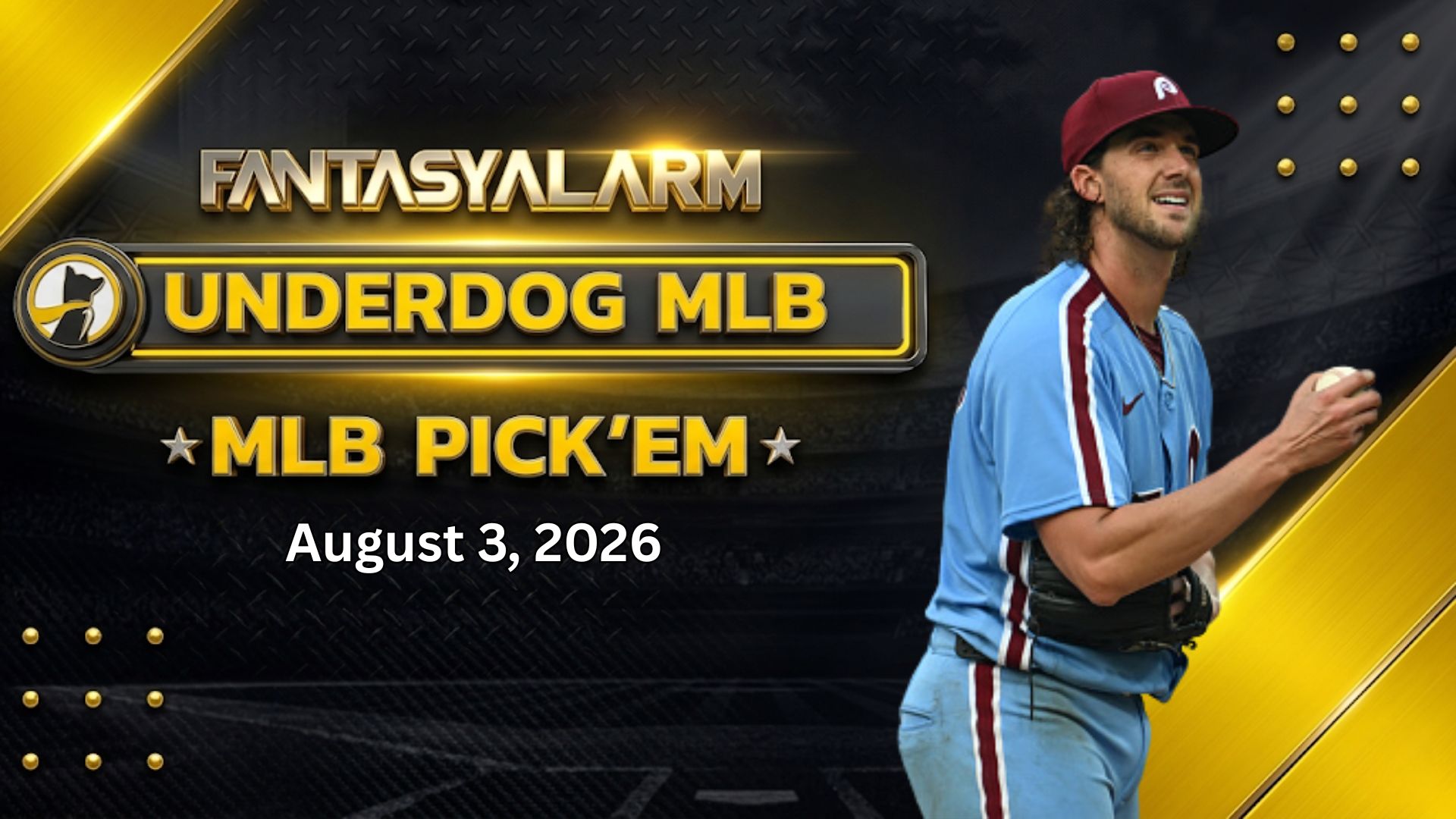 Aaron Nola Underdog MLB Picks Today, 8/3: Baseball Projections + More