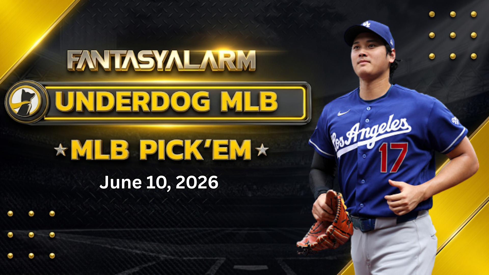 Shohei Ohtani Underdog MLB Picks Today, 6/10: Baseball Projections + More
