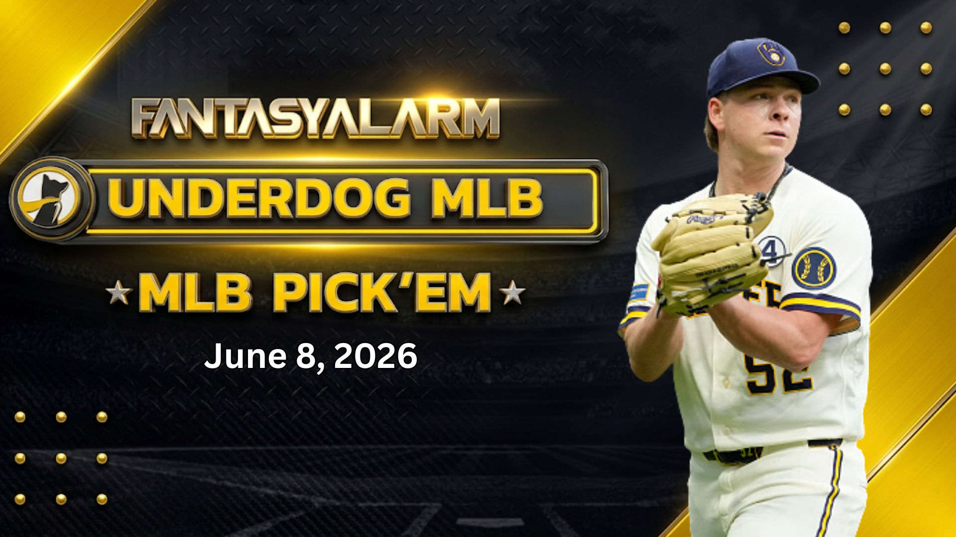 Kyle Harrison Underdog MLB Picks Today, 6/8: Baseball Projections + More