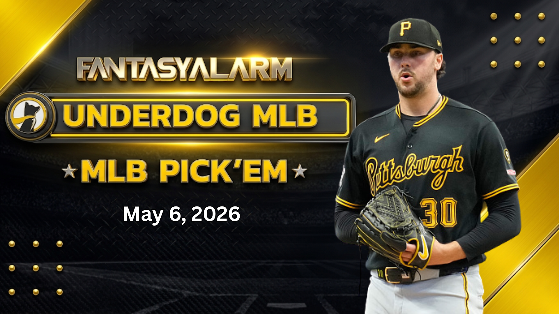 Paul Skenes Underdog MLB Picks Today, 5/6: Baseball Projections + More