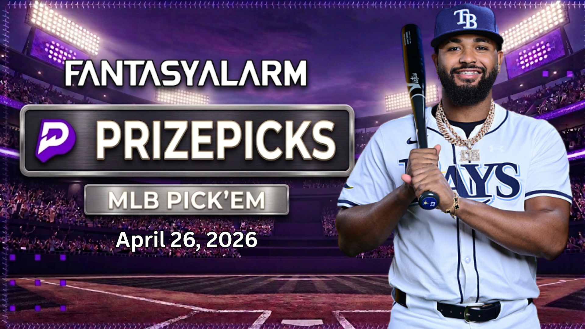 Junior Caminero PrizePicks MLB Picks Today, 4/26: Free DFS Picks & Projections