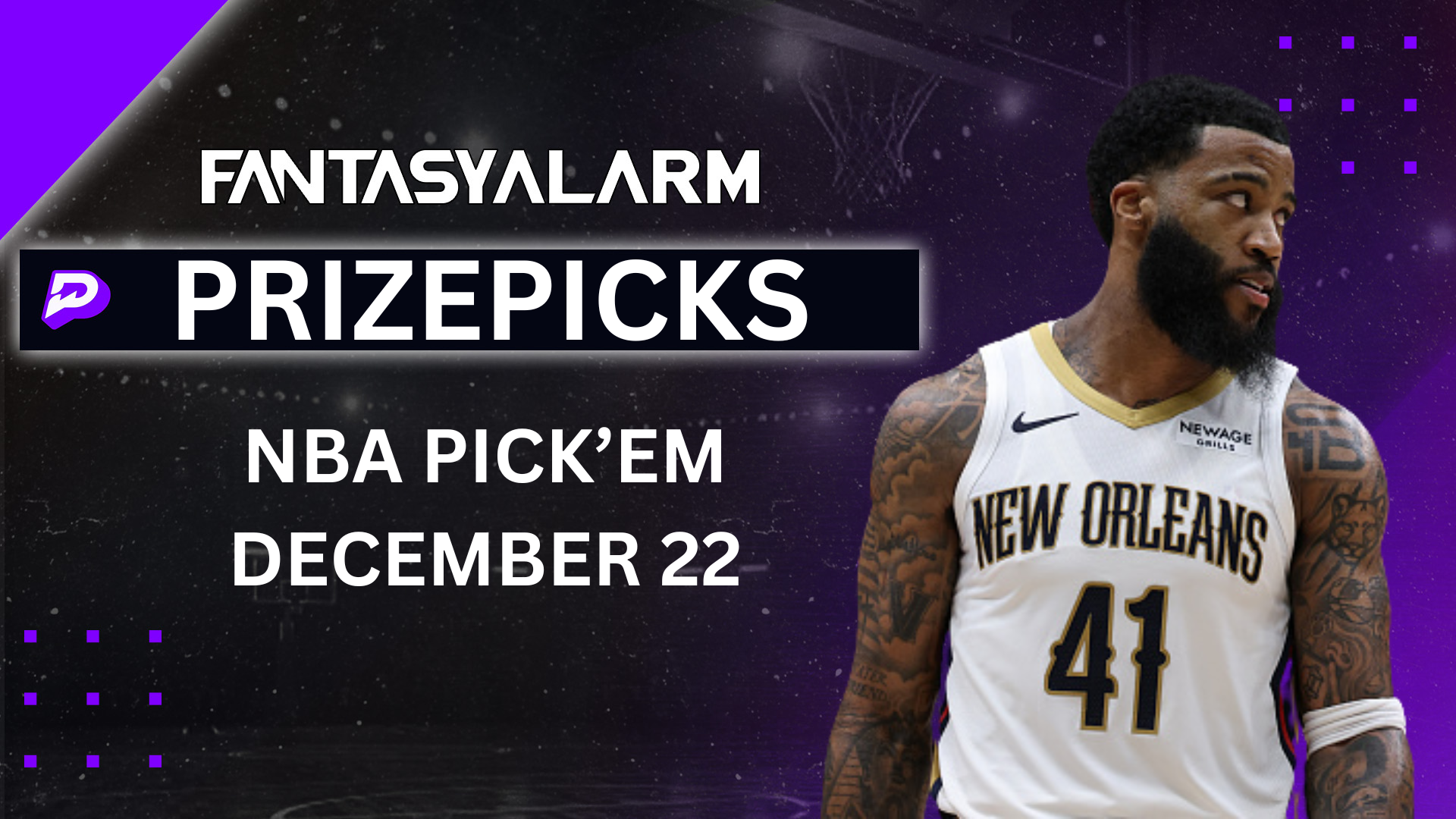 PrizePicks Free NBA Picks, December 22nd