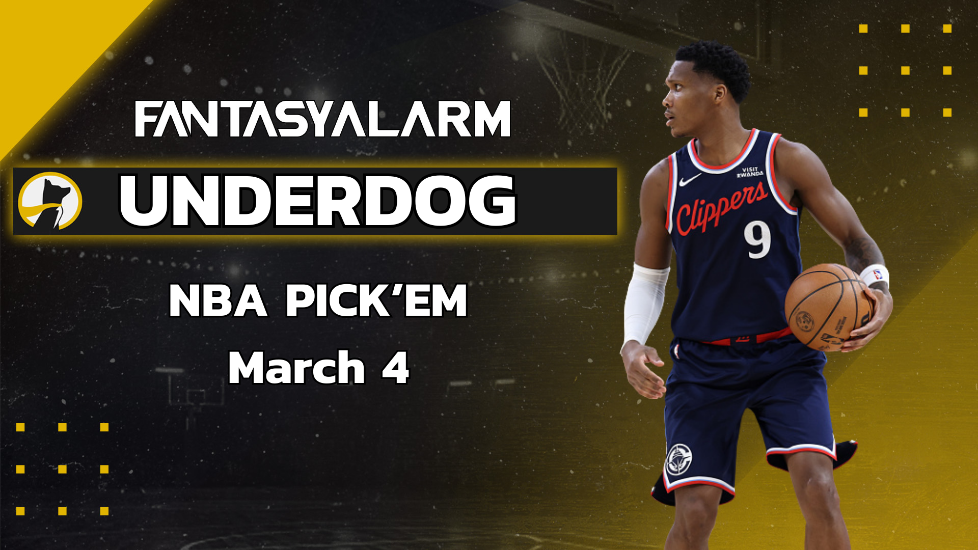 Underdog NBA Picks Today, 3/4