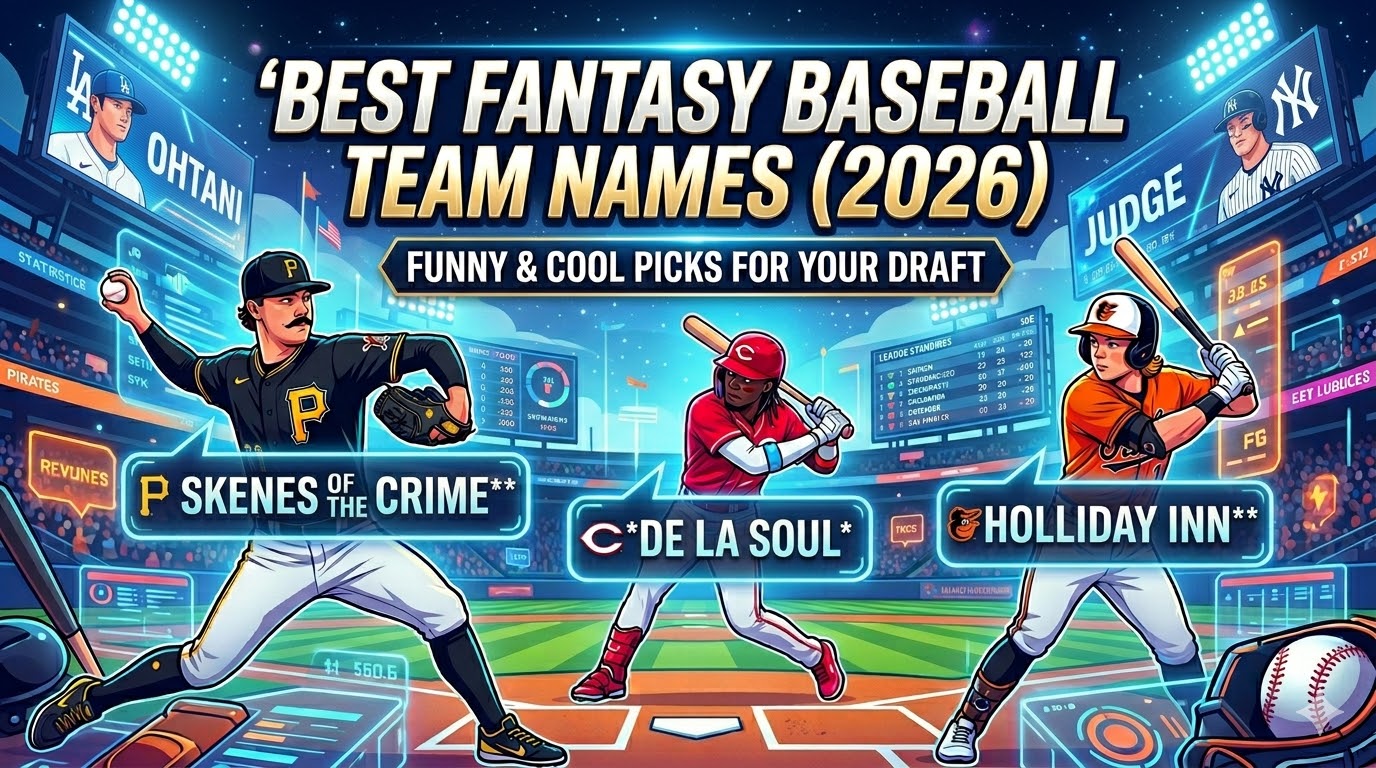 55+ Best Fantasy Baseball Team Names (2026)