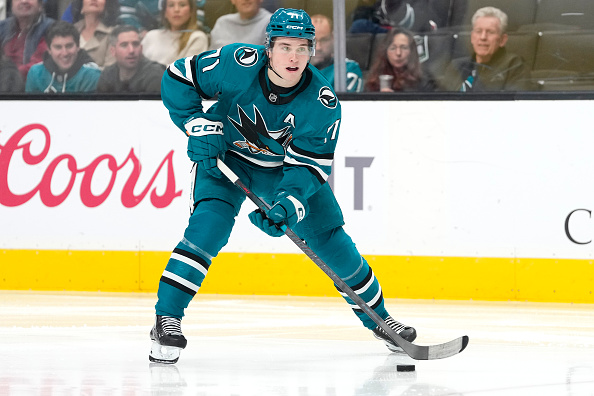 Macklin Celebrini of the San Jose Sharks