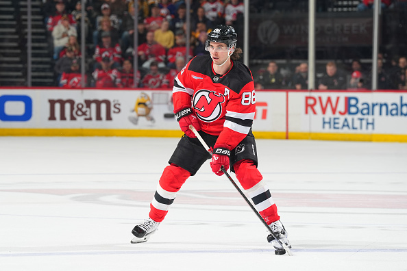 Jack Hughes of the New Jersey Devils