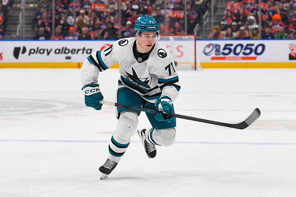 Macklin Celebrini of the San Jose Sharks