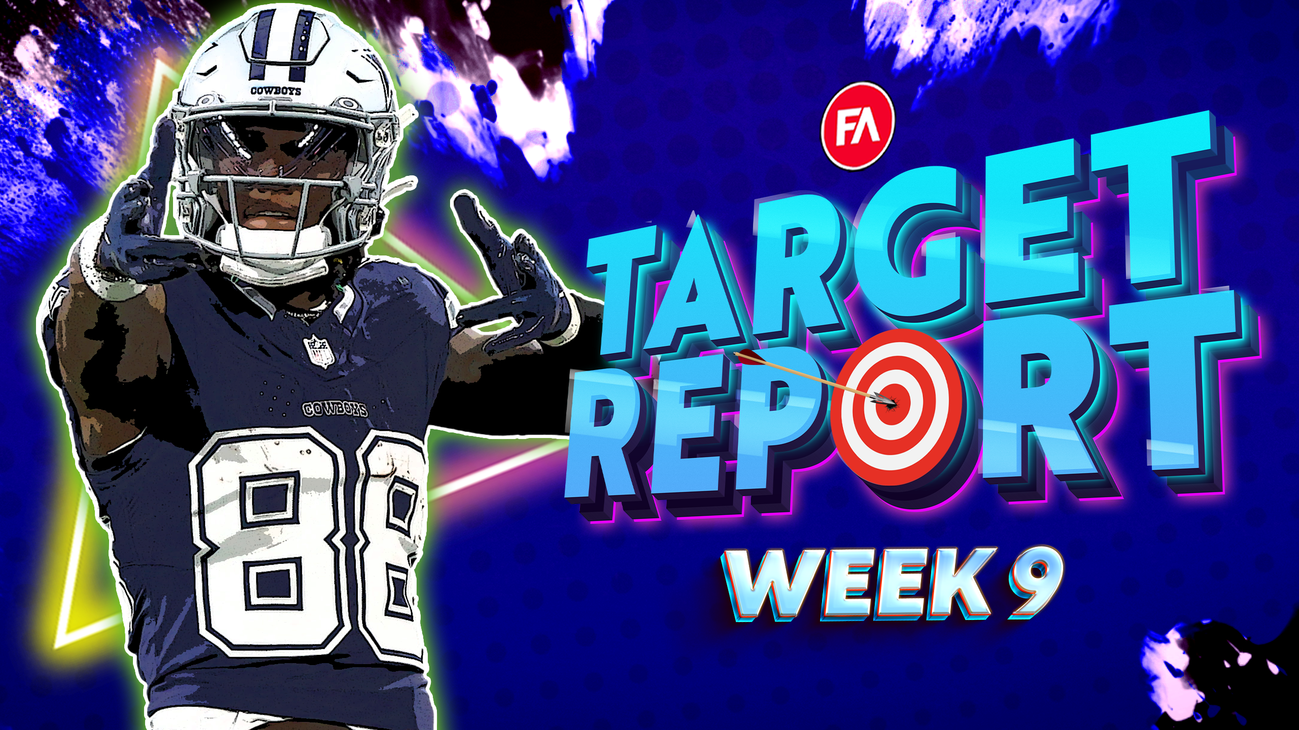 2023 Fantasy Football Week 9 Target Report Preview: CeeDee Lamb Is ELITE